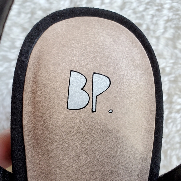 BP Decker Black Laser Cut Lace Up Sandals - Picture 13 of 15